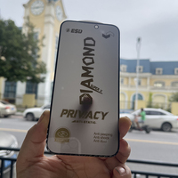 Protection d'écran en verre trempé anti-espion à découpe diamantée à prix réduit pour Samsung S26, verre trempé de confidentialité pour iPhone