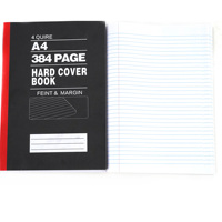 Carnet de notes A4 à couverture rigide noire, reliure cousue, 4 cahiers, pour l'école, les étudiants et le bureau – En stock, vente en gros