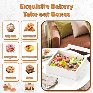 Caja de Panadería Ecológica de Papel para Cupcakes Caseros y Regalos para Eventos Festivos Especiales - Product Image 5