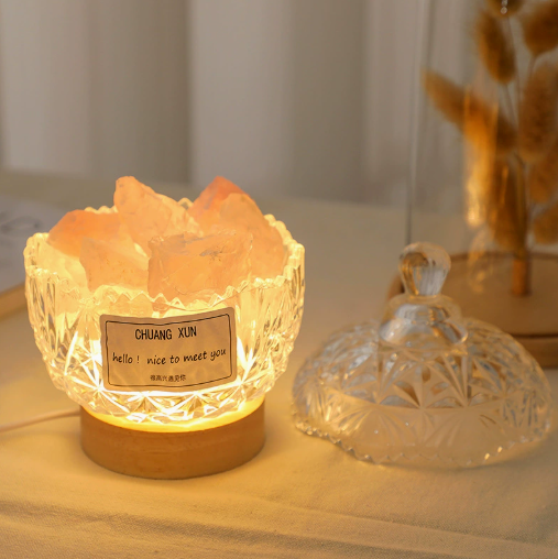 Coupe Couronne + Cristal Fantôme Blanc + Base Lumineuse