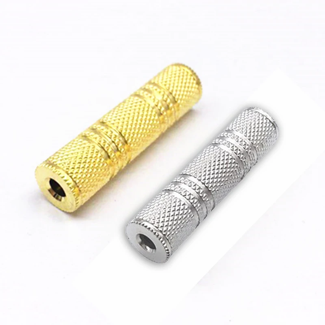 1PCS 3.5mm Jack Female to 3.5 mm Female Connector Stereo Audio Adapter Headphone Jack Coupler Extension Adaptor