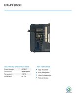 Unité d'alimentation I/O d'occasion OMR PLC NX-PF0630 série NX pour systèmes de contrôle CNC et automatisation industrielle