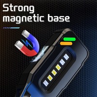 Mini lampe torche LED COB magnétique super lumineuse rechargeable Type-C avec clip pour chapeau, lumière UV rouge pour camping et réparation automobile
