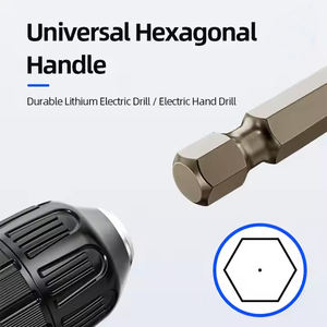 Industrial HSS Cobalt Titanium Twist <b>Drill</b> <b>Bit</b> Set 3pcs Black Oxide Finish Aluminum Case Hexagonal Handle <b>Metal</b> Drilling Use - Product Image 6