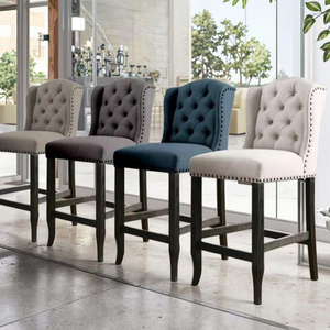 Ensemble de chaises de salle à manger de style minimaliste contemporain européen, chaises modernes en tissu personnalisables pour restaurants et hôtels - Product Image 5