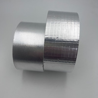 Ruban adhésif en aluminium et fibre de verre, résistant aux hautes températures, maille 5x5mm, étanche aux solvants