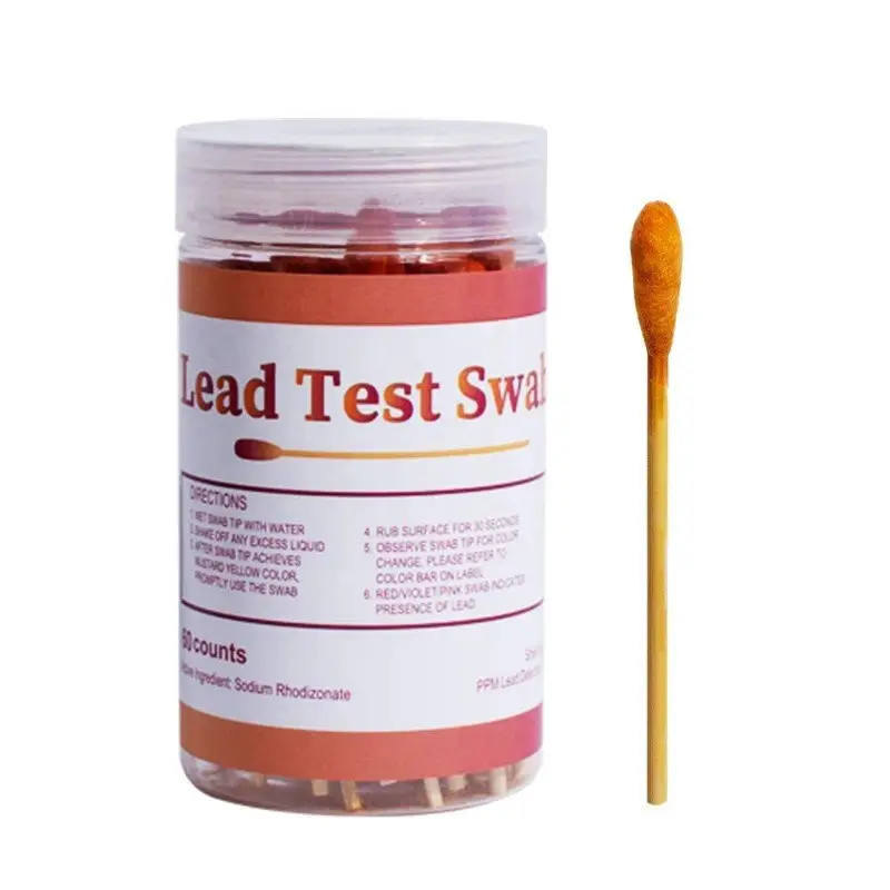 CE ISO qualified lead test kit 30/60 pcs lead test swabs for home use