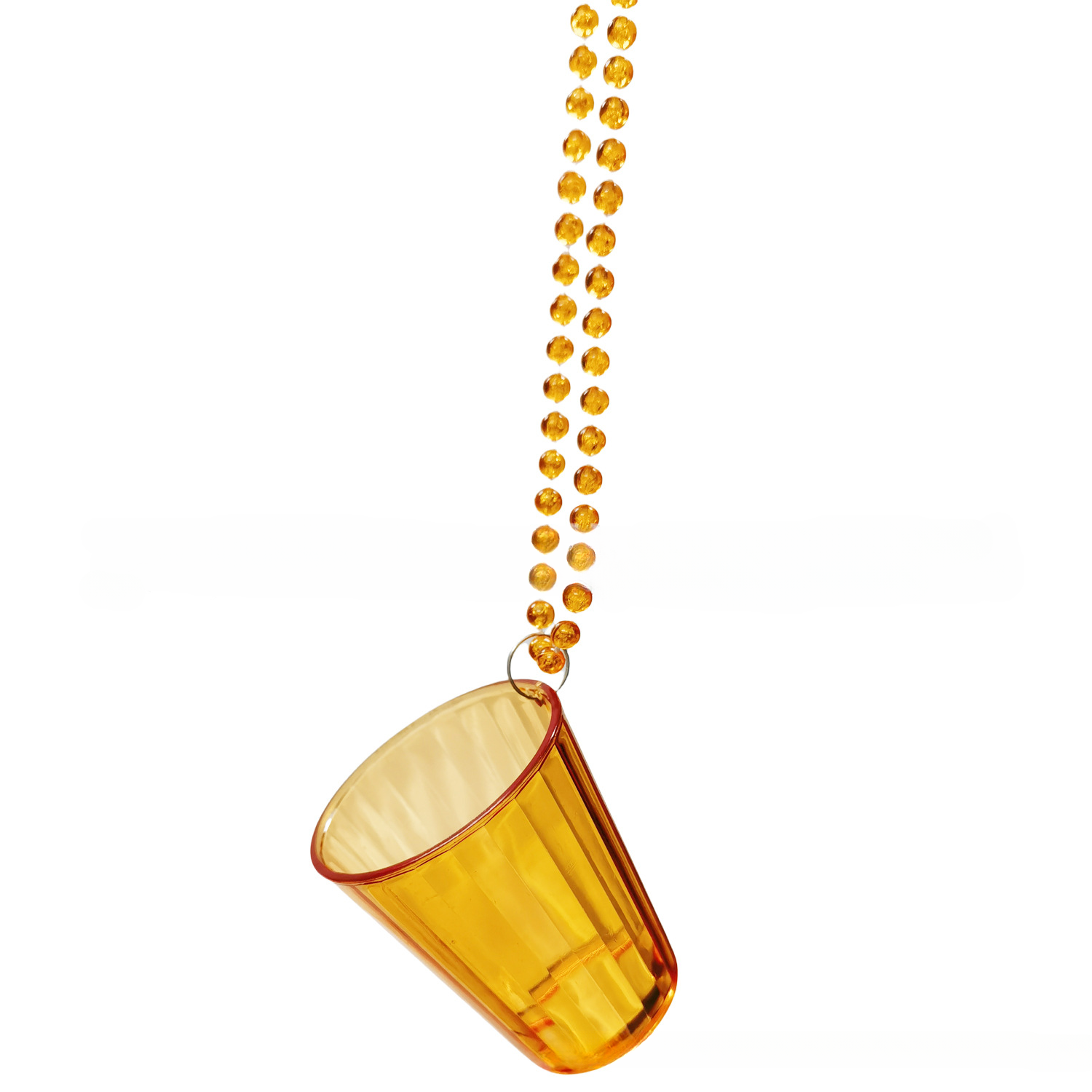 Tasse rayée, orange transparent