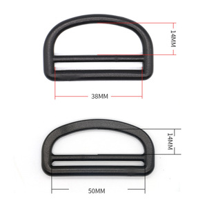 Hebillas de plástico con forma de D de 38 mm y 50 mm para bolsos, equipaje, mochilas, bolsos de mano, accesorios para bolsos cruzados, cierres duraderos - Product Image 3