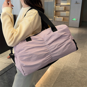 Custom Logo Yoga Sports Fitness <b>Bag</b> Polyester Zipper Dry Wet Separation Independent Shoe Compartment Hard Shell Travel <b>Bag</b> - Product Image 6