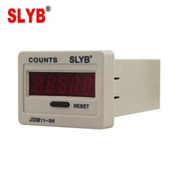 Compteur numérique à capteur 5 chiffres SLYB 1-99999 AC110V/220V DC24V Réinitialisation à zéro JDM11-5H 4 broches