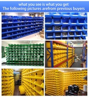 Cajas Plásticas Apilables para Piezas de Almacén, Contenedores de Estantería para Piezas, Contenedores Plásticos, Estantes de Almacenamiento, Fábrica de Contenedores