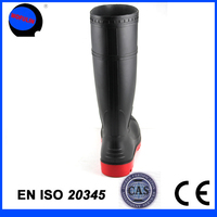 Bottes en PVC noir de haute qualité, hauteur genou, antidérapantes, thermiques, à embout d'acier, pour le travail, la pêche, été, hiver, unisexe, Wofulin Y-021