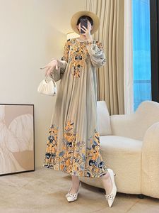 ผ้าคาดเอวผู้หญิงแบบจีบหรูหรา ทอจากวัสดุธรรมชาติ เป็นมิตรกับสิ่งแวดล้อม สไตล์ลำลอง ทรงเอไลน์ ยาวคลุมเท้า เหมาะสำหรับโอกาสที่เป็นทางการและที่ไม่เป็นทางการ ทรงทันสมัย - Product Image 2