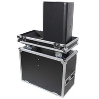 Boîtier de haut-parleur de transport portable en aluminium EVA personnalisé étanche aux chocs 2x QSC K12 K12.2 OEM Support Flight Cases