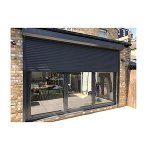 Volets roulants solaires automatiques de conception moderne avec isolation thermique pour fenêtres et portes de villas résidentielles en aluminium - Product Image 3