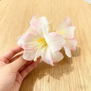 परी प्लास्टिक कृत्रिम लिली बाल क्लिप-सुरुचिपूर्ण दैनिक उपयोग फोटो वन-शैली शार्क के लिए महिलाओं के लिए - Product Image 2