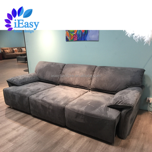 Đồ Nội Thất Phòng Khách Điều Khiển Từ Xa 3 Chỗ Ngồi Có Thể Ngả Hiện Đại Chuyển Đổi Ghế Sofa Thảm Ngủ Vải Điện Sofa Giường - Product Image 3