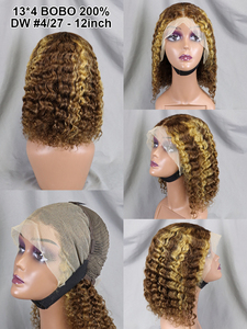 Cheveux Brésiliens Vierge 100% en Gros d'Usine, <span class=keywords><strong>Bob</strong></span> Bouclé pour Perruque, Densité 200%, Qualité Premium pour Lace - Product Image 3