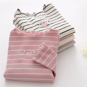 เสื้อผ้าเด็กผู้หญิงขายส่ง ดีไซน์สวยหรู เสื้อยืดแขนยาวถักนิตติ้ง จากซัพพลายเออร์จีน - Product Image 1