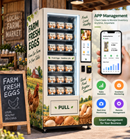 Op maat gemaakte koelkast voor koude eieren en fruit, voor boerderijbezitters, met gekoelde touchscreen-eierenkast voor kippen eieren.