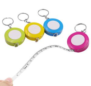 1.5m hai mặt Băng đo Keychain 60-trong mềm Kính thiên văn mini dễ thương Băng biện pháp với Keychain may may cơ thể đo băng - Product Image 1