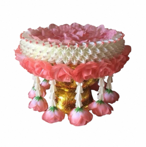 Thai <b>Engagement</b> Flower Tray Pink Rose Dok Rak Ceremony Display Perfect Showcasing <b>Engagement</b> Gifts Dowry Items And Ceremonial - Product Image 3