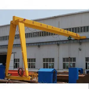 BMH Type semi gantry track crane with electric hoist