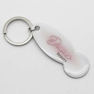 Porte-clés en métal personnalisé avec logo, porte-pièces pour chariot de supermarché, porte-clés à jeton pour chariot, marché européen et américain - Product Image 4