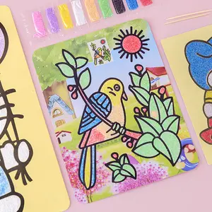 Creatieve Diy Zand Schilderij Kids Ambachten Doodle Kleur Zand Kunst Creatieve Tekening Speelgoed Voor Kinderen