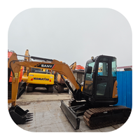 Mini-excavatrice sur chenilles hydraulique SANY SY35U, roulement de moteur, boîte de vitesses, pompe pour la construction routière, l'aménagement paysager, l'agriculture