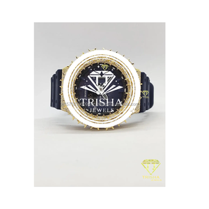 Montre de luxe vintage en argent sterling 925 avec diamants Moissanite VVS et mouvement automatique, sertie de pierres, style statement, pour la vente en gros - Product Image 1