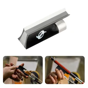 Rana <span class=keywords><strong>de</strong></span> arco <span class=keywords><strong>de</strong></span> violín <span class=keywords><strong>de</strong></span> madera <span class=keywords><strong>de</strong></span> ébano auténtica - Montada con níquel-plata, compatible con tamaños 4/4 y 3/4 - Perfecta para proyectos <span class=keywords><strong>de</strong></span> restauración <span class=keywords><strong>de</strong></span> violines - Product Image 3