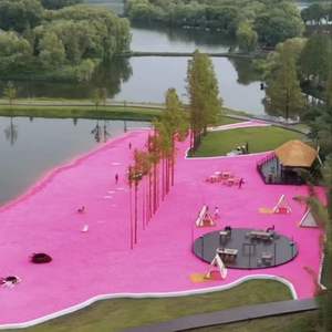 Groothandel Kleur Zand Rood Zand Voor Kunstmatige Strand Landschapsarchitectuur Zand Kinderen Entertainment Fabriek Prijs - Product Image 3