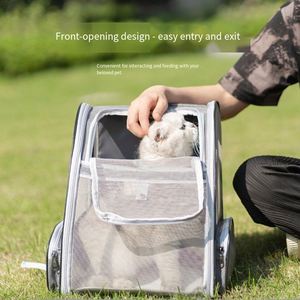 Breathable Mesh Pet Carrier <b>Backpack</b>, Foldable Large Space <b>Cat</b> Bag, Portable Travel <b>Backpack</b> for <b>Cats</b> & Small Dogs - Product Image 2