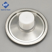 Couvre-boîte métallique vide en acier inoxydable de 42 mm avec bec verseur et col à vis pour boîtes de conserve à usage industriel chimique