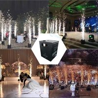 Machine à étincelles froides 750W avec contrôle DMX, poudre de Ti, machine à fontaine de feux d'artifice pour équipement d'effets de scène de mariage