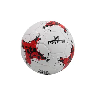 Bestseller Bright OEM Custom ized Logo Maschine genäht Aufblasbarer Profifußball PVC Reflective Size 5 Fußball