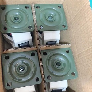 重型脚轮 可调节水平旋转固定式旋转刹车 负载能力750公斤 适用于工作台 - Product Image 5