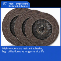 Disque à lamelles Fortunebrasive 4 pouces (100 mm) en oxyde d'aluminium calciné bleu, grain 40-120, pour meuleuse d'angle, polissage de métaux et acier inoxydable, OEM