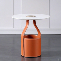 Table d'appoint de canapé en métal minimaliste moderne, table d'angle d'art nordique, rangement créatif, petite table de luxe légère pour chambre d'hôtel design