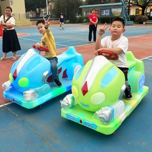 Square Bumper Car Children's Amusement Luminous Altman Battery Bumper Car Double Outdoor Parent-child Remote Control Stall Car - Product Image 3