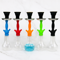 Ensemble de chicha moderne de luxe en acrylique laqué avec logo personnalisable - Chicha OEM en gros, chicha de voyage en plastique