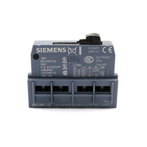 Disjoncteur de circuit moteur AC en plastique 3RV2901-1E pour l'automatisation industrielle, fabriqué en Allemagne, neuf - Product Image 2