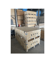 Palettes en contreplaqué recyclables et robustes, caisses d'emballage en bois avec conception empilable pour le stockage de machines