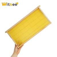 Witbee Hot Sale Beste Qualität Holz Bienenstock Rahmen mit Bienenwachs Foundation Sheet
