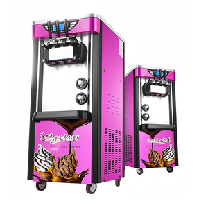 Machine à crème glacée automatique professionnelle pour usage commercial, 3 saveurs, pour restaurants de restauration rapide et salons de thé - Product Image 1