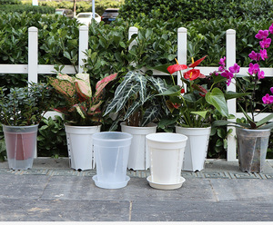 <b>Plastic</b> <b>Planter</b> with Drainage Holes a for Indoor Plants, Flower Pots Repotting - Product Image 4