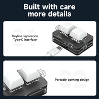 Teclado Mecánico Inalámbrico Mini SIKAI con Teclas Macro Programables, Retroiluminación RGB y Teclas de Atajo Personalizables para PC
