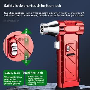 Encendedor <span class=keywords><strong>de</strong></span> Antorcha a Prueba <span class=keywords><strong>de</strong></span> Viento DEBANG, Verde Azul, Recargable, <span class=keywords><strong>de</strong></span> Aleación <span class=keywords><strong>de</strong></span> Zinc, con Silbato y Cuerda, para Cigarrillos, con Combustible <span class=keywords><strong>de</strong></span> Butano, Regalos Empresariales - Product Image 4